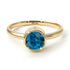 Solitaire Bezel Blue Topaz Ring - Emerson No. 501 image 1