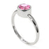 Solitaire Bezel Pink Moissanite Ring - Emerson No. 803 image 2