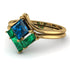 Stacking Princess Blue Topaz Ring - Elise No. 504 image 3