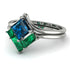 Stacking Princess Blue Topaz Ring - Elise No. 506 image 3
