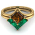 Stacking Princess Brown Diamond Ring - Elise No. 1104 image 2