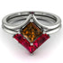 Stacking Princess Brown Diamond Ring - Elise No. 1112 image 2