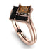 Stacking Princess Brown Diamond Ring - Elise No. 1108 image 2