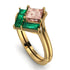 Stacking Princess Morganite Ring - Elise No. 904 image 1