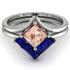 Stacking Princess Morganite Ring - Elise No. 915 image 2