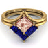 Stacking Princess Morganite Ring - Elise No. 913 image 2
