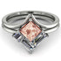 Stacking Princess Morganite Ring - Elise No. 903 image 2