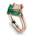 Stacking Princess Morganite Ring - Elise No. 905 image 1