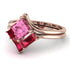 Stacking Princess Pink Moissanite Ring - Elise No. 811 image 3