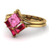 Stacking Princess Pink Moissanite Ring - Elise No. 810 image 3