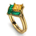 Stacking Princess Yellow Diamond Ring - Elise No. 1004 image 1