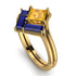 Stacking Princess Yellow Diamond Ring - Elise No. 1013 image 1