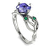 Tanzanite Blossom 14K Golden Nature Inspired Engagement Ring - Haley No. 206 image 3