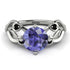Tanzanite Blossom 14K Golden Nature Inspired Engagement Ring - Haley No. 209 image 2