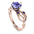 Tanzanite Blossom 14K Golden Nature Inspired Engagement Ring - HaleyNo. 214 image 2