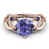 Tanzanite Blossom 14K Golden Nature Inspired Engagement Ring - HaleyNo. 214 image 3
