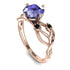 Tanzanite Blossom 14K Golden Nature Inspired Engagement Ring - Haley No. 208 image 2