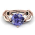 Tanzanite Blossom 14K Golden Nature Inspired Engagement Ring - Haley No. 208 image 3