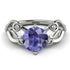 Tanzanite Blossom 14K Golden Nature Inspired Engagement Ring - Haley No. 203 image 2