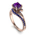 Twist Shank Amethyst Engagement Ring - Maria No. 314 image 1