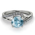 Twist Shank Aquamarine Engagement Ring - Maria No. 403 image 2