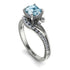 Twist Shank Aquamarine Engagement Ring - Maria No. 403 image 1