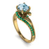 Twist Shank Aquamarine Engagement Ring - Maria No. 404 image 1
