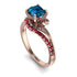 Twist Shank Blue Topaz Engagement Ring - Maria No. 511 image 1