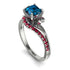 Twist Shank Blue Topaz Engagement Ring - Maria No. 512 image 1