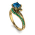 Twist Shank Blue Topaz Engagement Ring - Maria No. 504 image 1