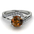 Twist Shank Brown Diamond Engagement Ring - Maria No. 1103 image 2