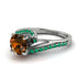 Twist Shank Brown Diamond Engagement Ring - Maria No. 1105 image 3