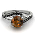 Twist Shank Brown Diamond Engagement Ring - Maria No. 1109 image 2