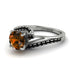 Twist Shank Brown Diamond Engagement Ring - Maria No. 1109 image 3