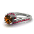 Twist Shank Brown Diamond Engagement Ring - Maria No. 1112 image 3