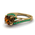 Twist Shank Brown Diamond Engagement Ring - Maria No. 1104 image 3