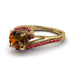 Twist Shank Brown Diamond Engagement Ring - Maria No. 1110 image 3
