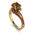 Twist Shank Brown Diamond Engagement Ring - Maria No. 1110 image 1