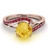 Twist Shank Citrine Engagement Ring - Maria No. 611 image 2