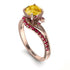 Twist Shank Citrine Engagement Ring - Maria No. 611 image 1