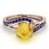 Twist Shank Citrine Engagement Ring - Maria No. 614 image 2