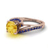 Twist Shank Citrine Engagement Ring - Maria No. 614 image 3