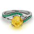Twist Shank Citrine Engagement Ring - Maria No. 606 image 2