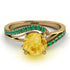 Twist Shank Citrine Engagement Ring - Maria No. 604 image 2