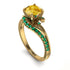 Twist Shank Citrine Engagement Ring - Maria No. 604 image 1