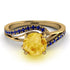 Twist Shank Citrine Engagement Ring - Maria No. 613 image 2