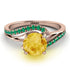 Twist Shank Citrine Engagement Ring - Maria No. 605 image 2