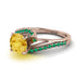 Twist Shank Citrine Engagement Ring - Maria No. 605 image 3