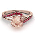 Twist Shank Morganite Engagement Ring - Maria No. 911 image 2