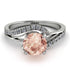 Twist Shank Morganite Engagement Ring - Maria No. 903 image 2